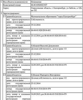 Образец отчета об объекте недвижимости – О переходе прав Образец отчета об объекте недвижимости – О переходе прав
